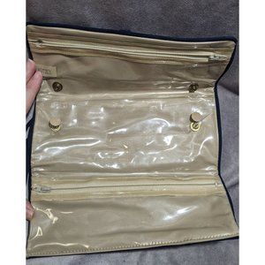 Avon Navy Velvet Jewelry Travel Case